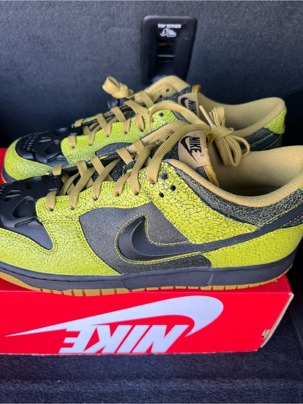 Nike Dunk Low Retro QS Halloween Skull Bright Cactus Green Sz 14 [HV6103-300]